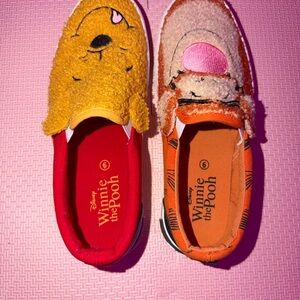 Disney Winnie the Pooh Slip Ons - Yellow and Orange